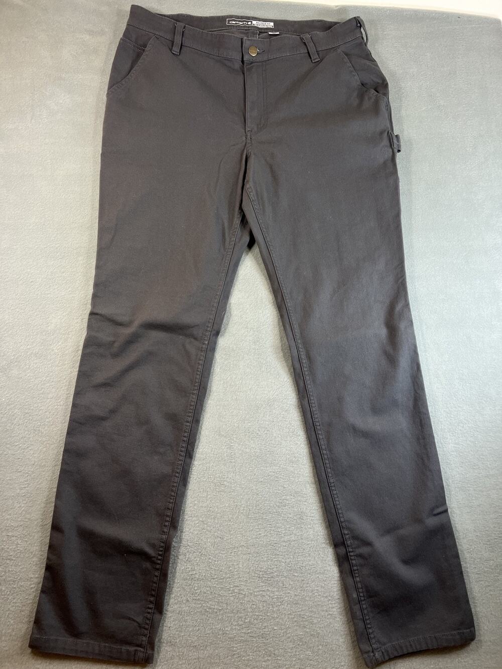 Carhartt Women's Relaxed Fit Gray Work Pants Size 12